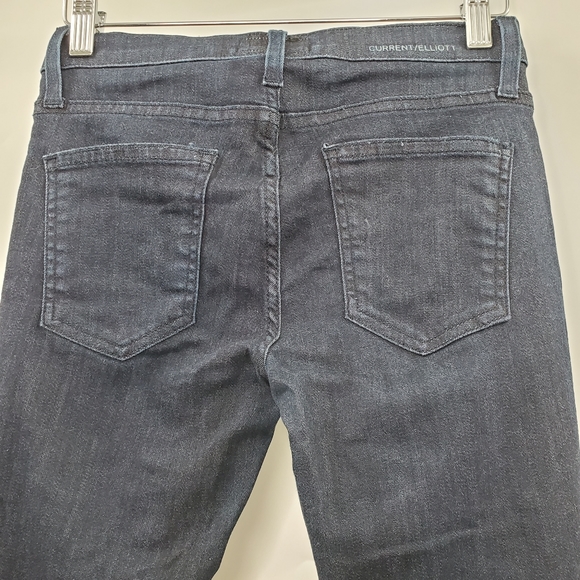 Current/Elliott The Stilleto Rinse Skinny Jeans Dark Wash Blue - Picture 6 of 8